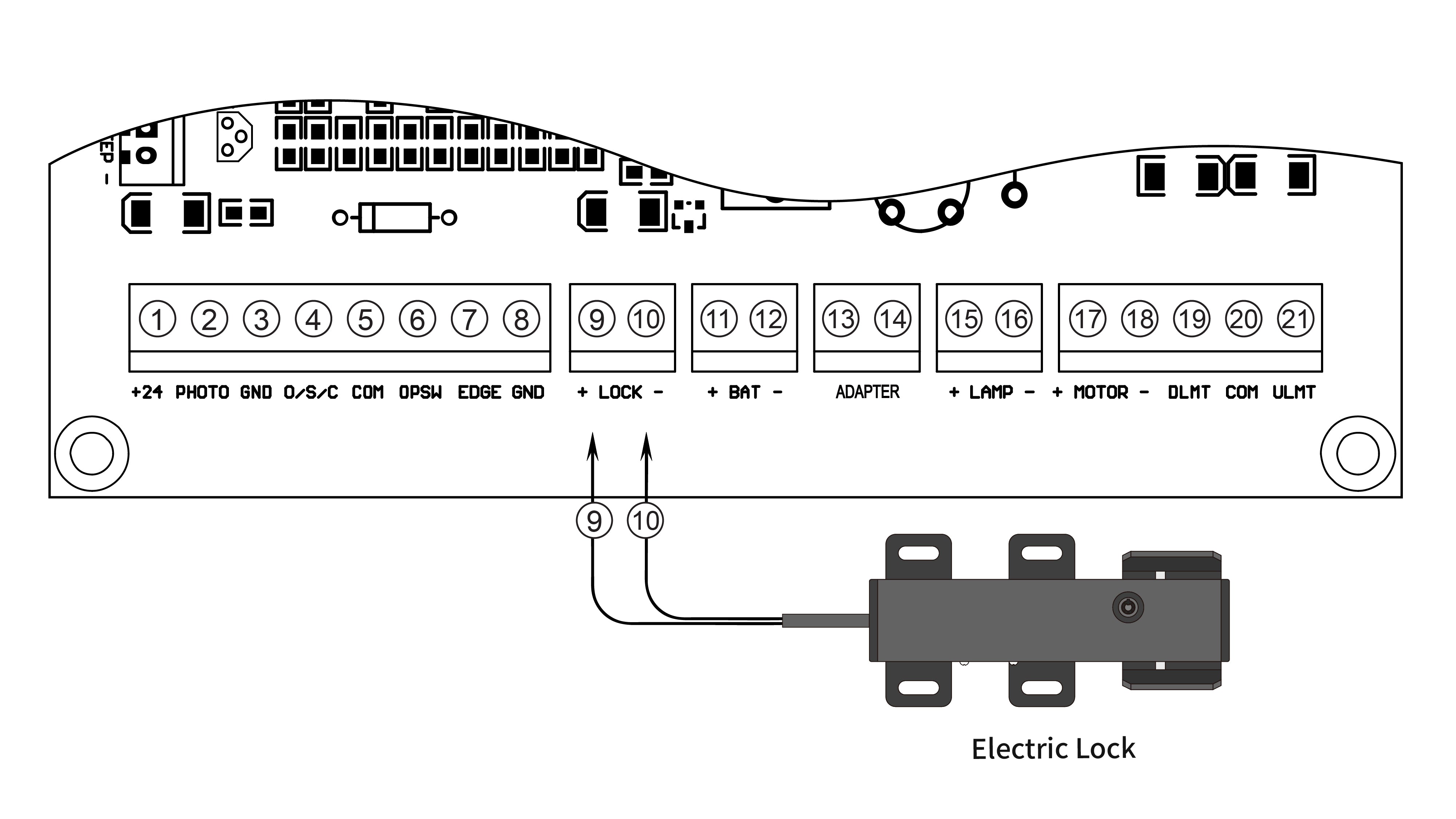 Electric Gate Lock Wire Connection