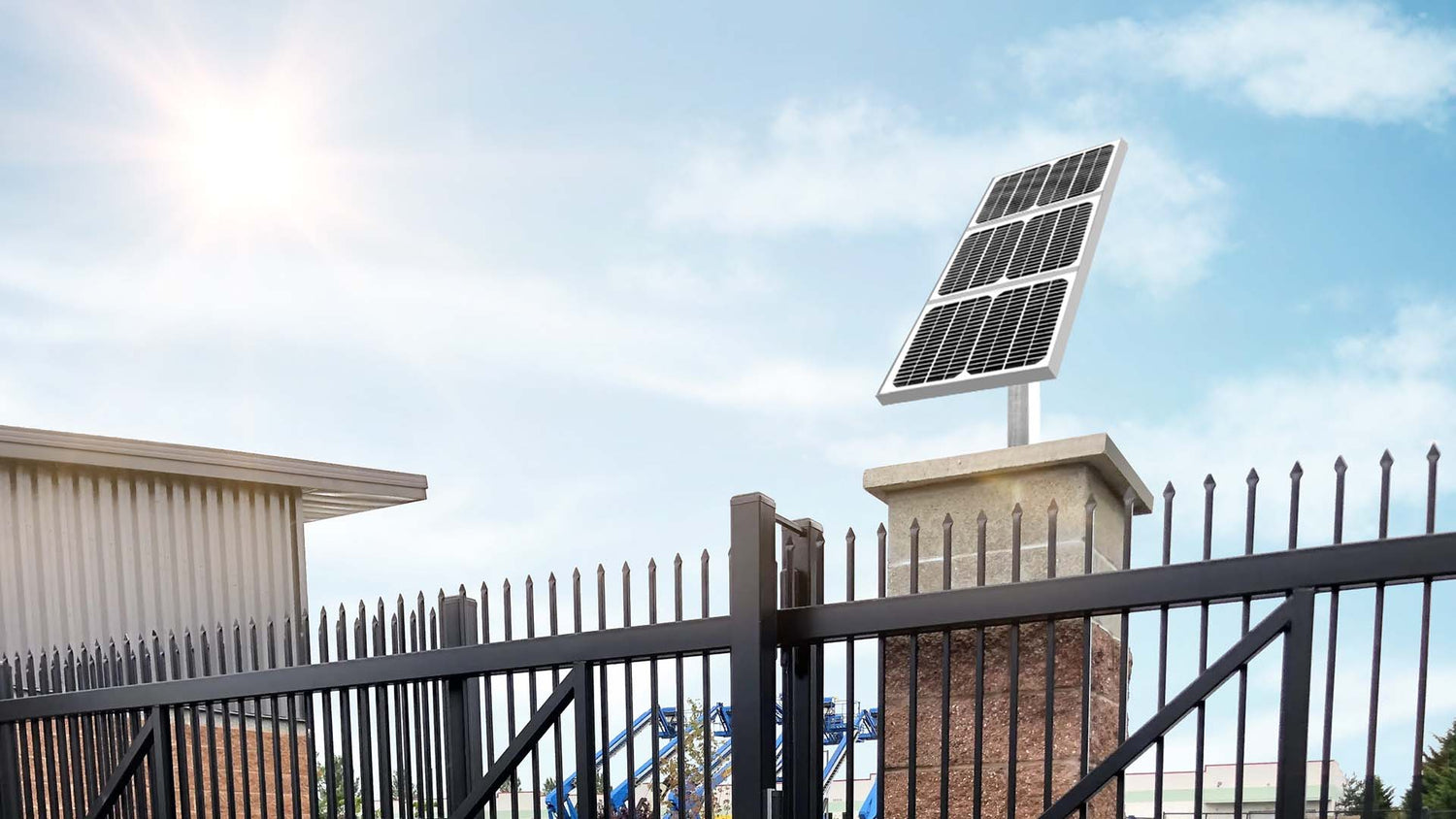 solar powered gate opener