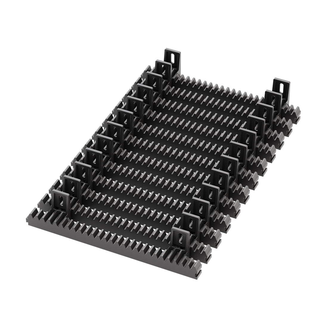 Topens 12 pcs nylon gear racks, total is 13 feet