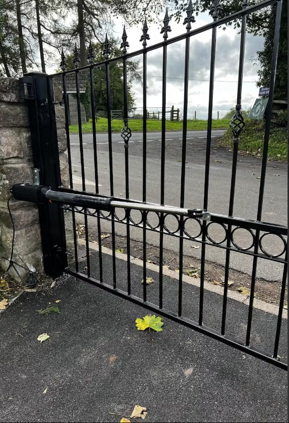 A8132 Heavy Duty Dual Swing Gate Opener in real life