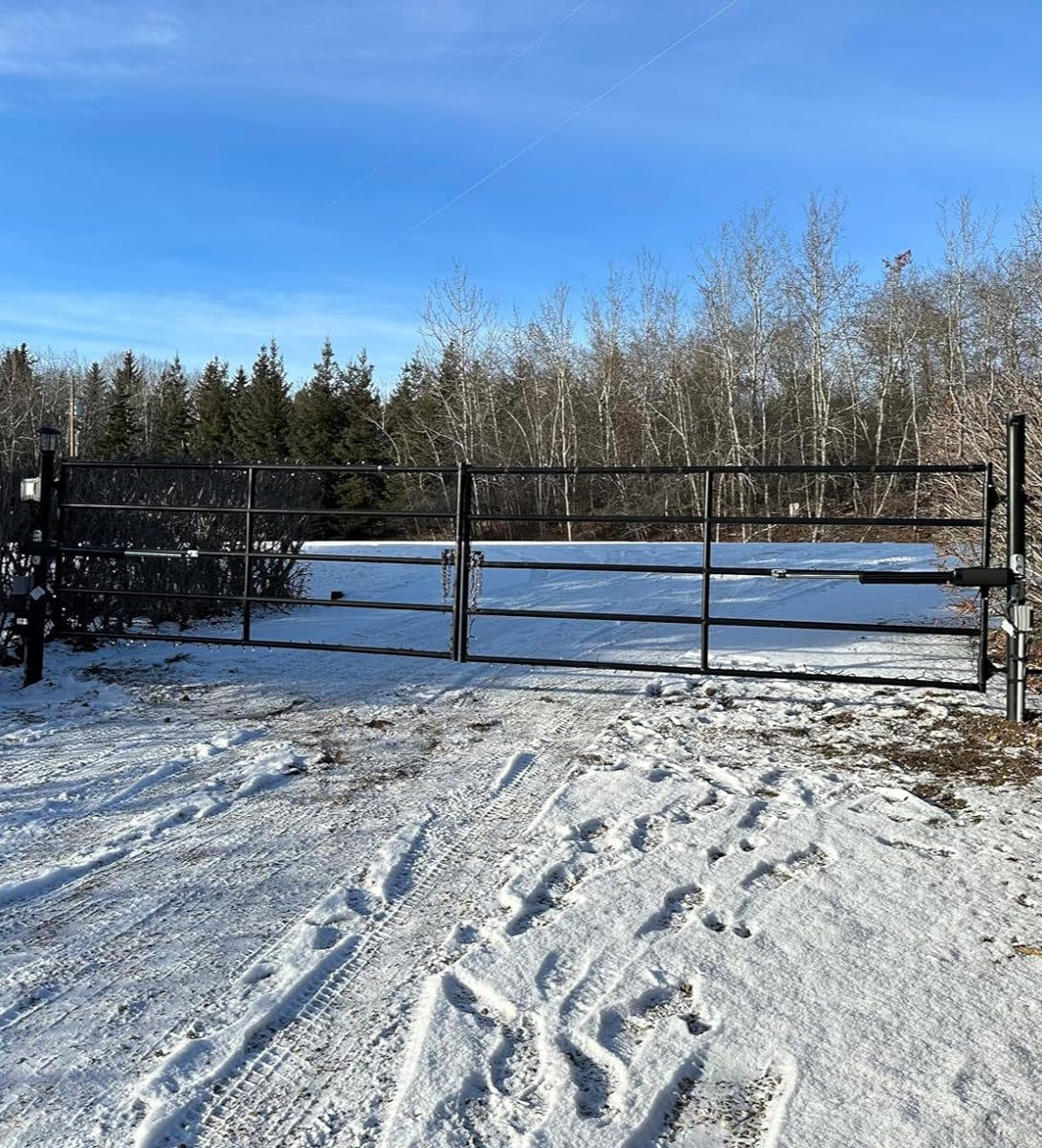 A8132 Heavy Duty Dual Swing Gate Opener in real life