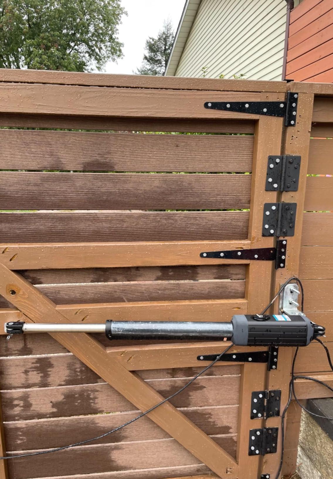 A8132 Heavy Duty Dual Swing Gate Opener in real life