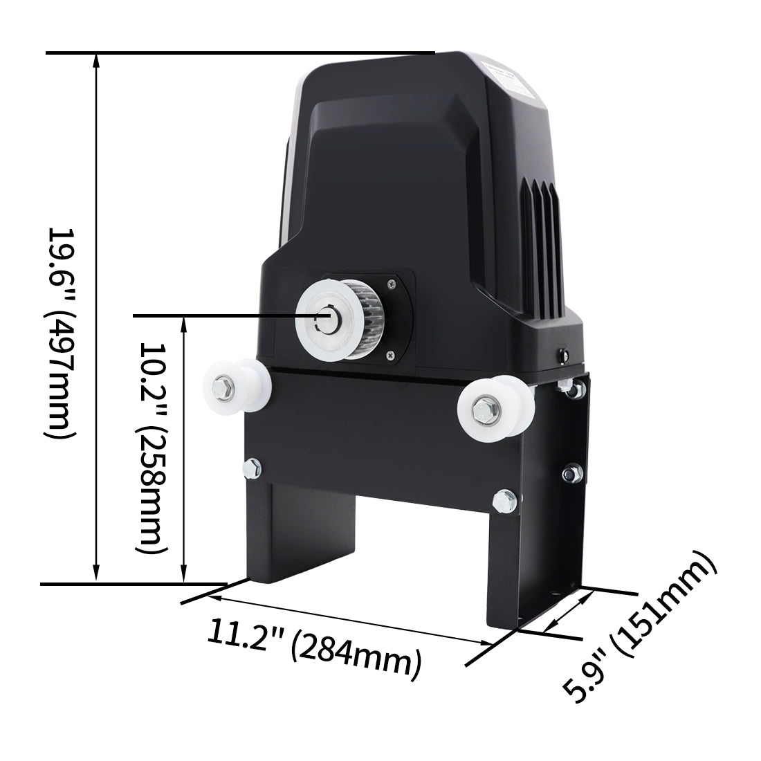Dimension of TOPENS BK800 Sliding Gate Opener