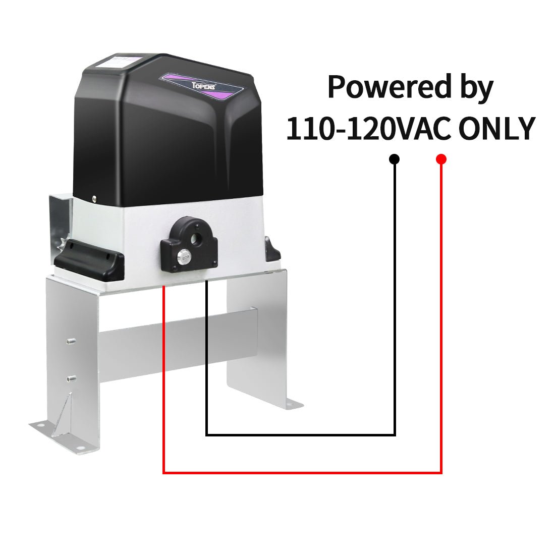 AC Electricity Powered ONLY TOPENS CK1200 Sliding Gate Opener