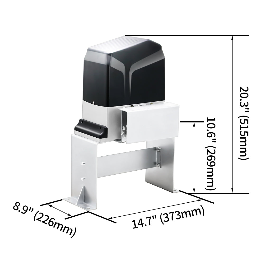 Dimension of TOPENS CK1200 Sliding Gate Opener