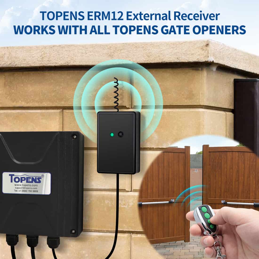ERM12 Gate Opener Transmitter and Receiver