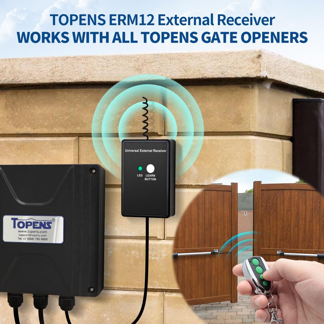 ERM12 Gate Opener Transmitter and Receiver