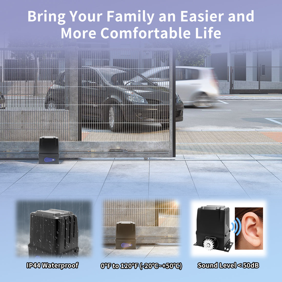 RK2500T Rack Drive Sliding Gate Opener Bring Comfortable Life