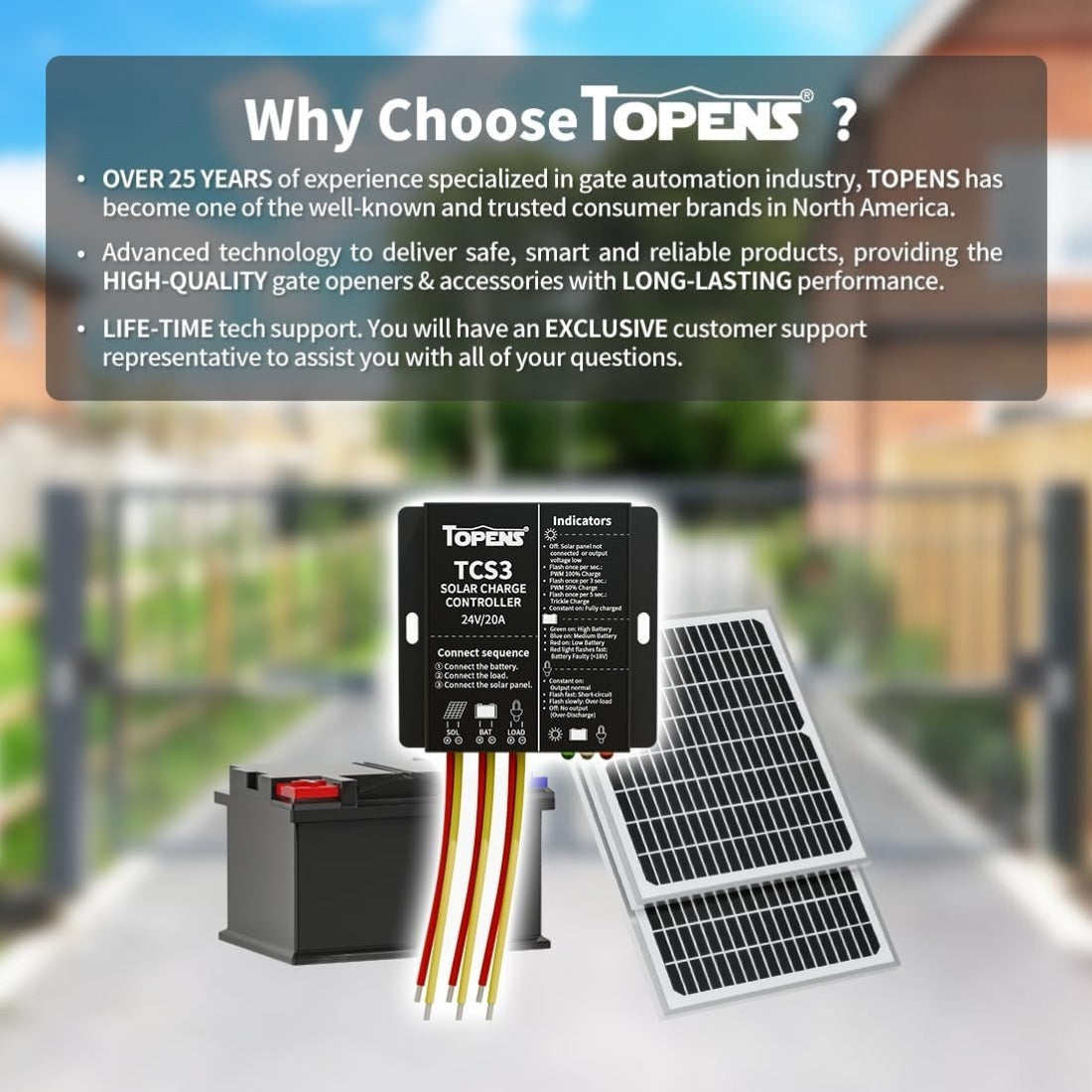TCS3 Solar Charge Controller Why Choose Topens