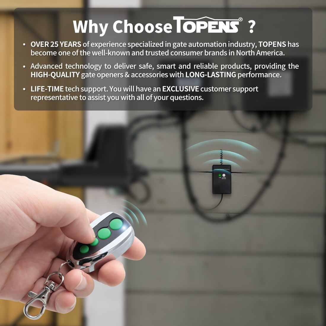 TOPENS ERM12 Gate Remote Control Receiver