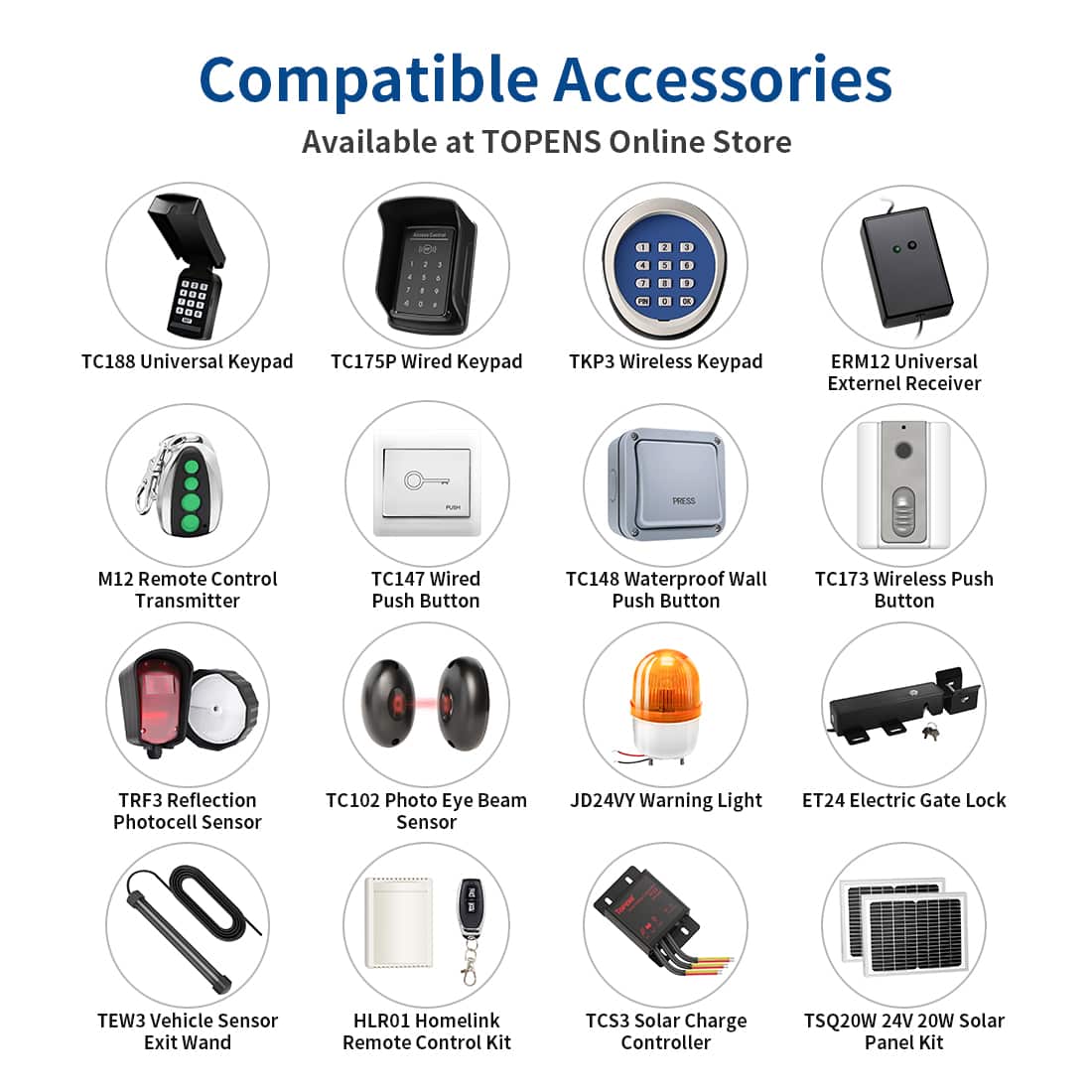 TOPENS Various Online Accessories