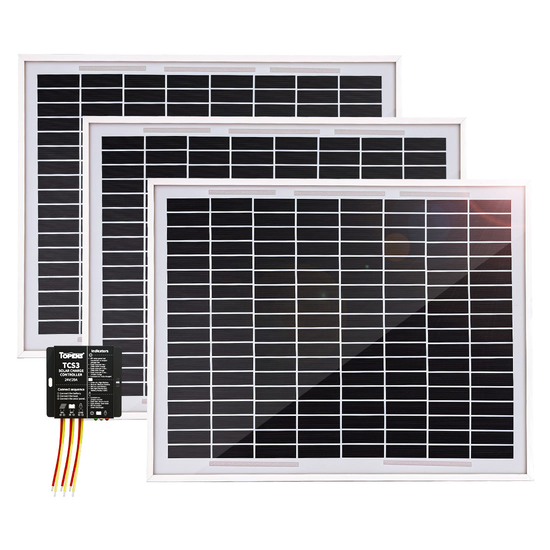 TSP30W 30 Watt Monocrystalline Solar Panels for Gate Openers