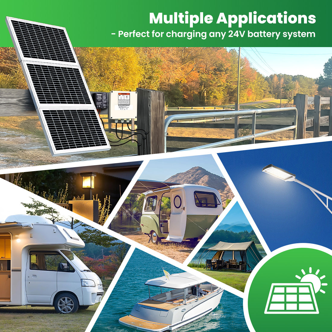 TSP30W 30 Watt Monocrystalline Solar Panels Multiple Applications