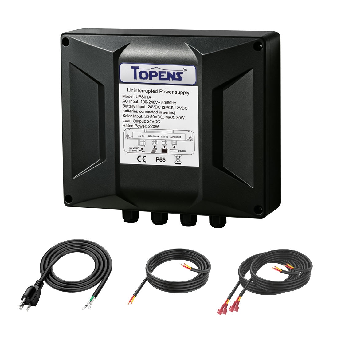 UPS01A Uninterruptible Power Supply Low Voltage Transformer for Gate Openers, Battery Charger & Solar Systems, CCTV Security Cameras