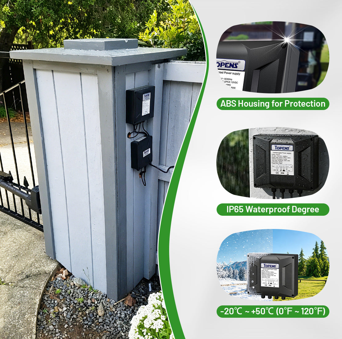 UPS01A Uninterruptible Power Supply Low Voltage Transformer for Gate Openers, Battery Charger & Solar Systems, CCTV Security Cameras
