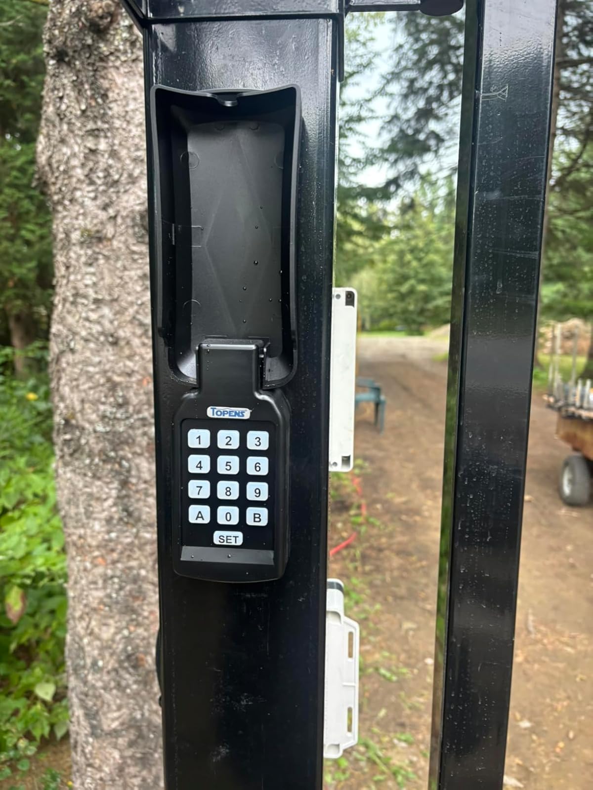 TC188 Universal Wireless Gate Opener Keypad in real life