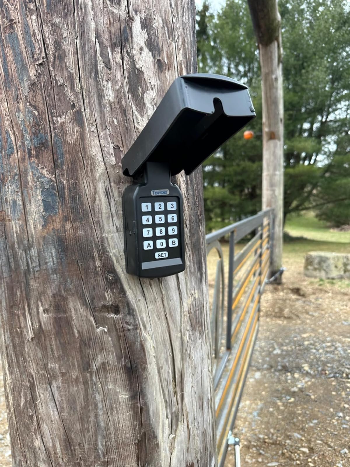 TC188 Universal Wireless Gate Opener Keypad in real life