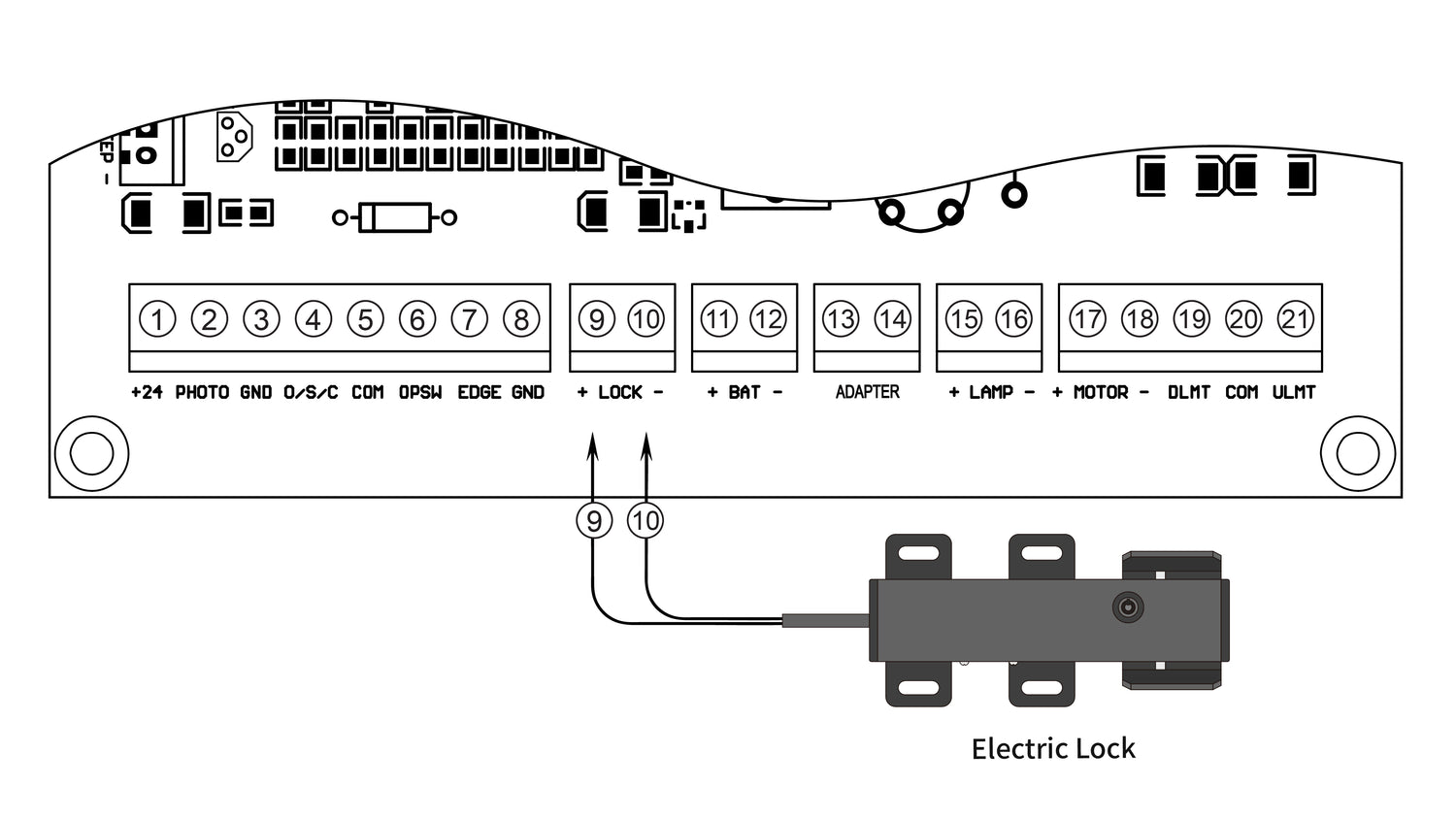 Electric Gate Lock Wire Connection