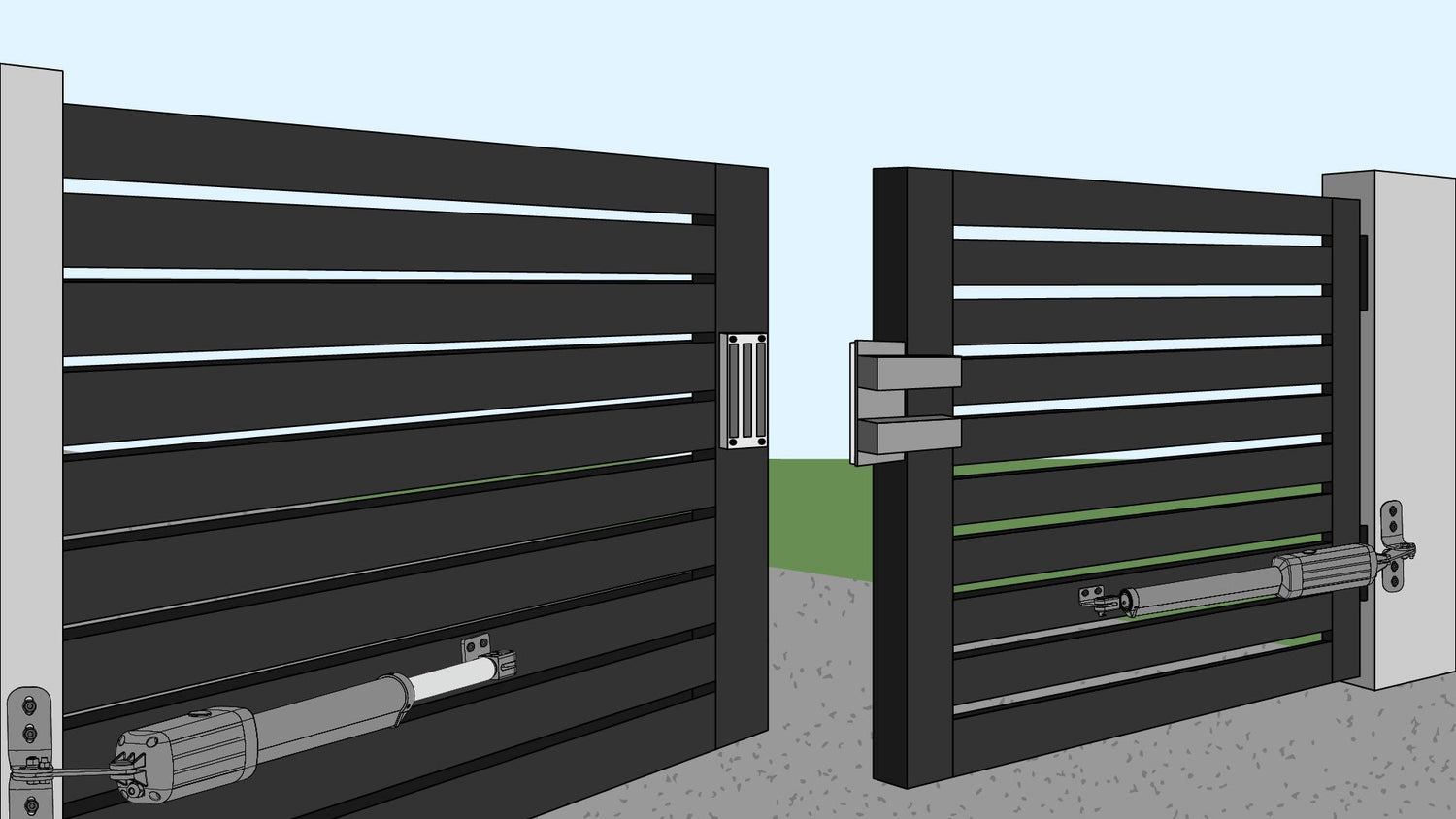 Electromagnetic Lock Swing Gate Openers