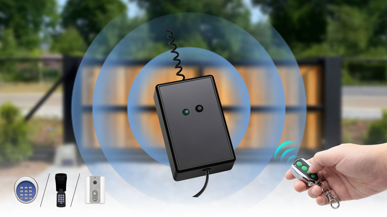 External Receiver Wireless Access Devices Gate Opener