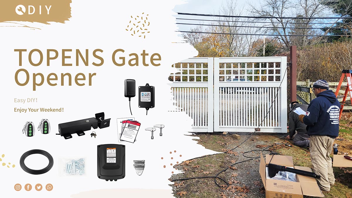 TOPENS automatic gate opener electric gate opener automatic gate operator automatic single swing gate opener automatic dual swing gate opener automatic sliding gate opener electric swing gate operator sliding gate operator automatic gate motor
