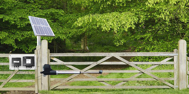 Complete Solar Powered Gate Opener Full Solar Powered Single Farm