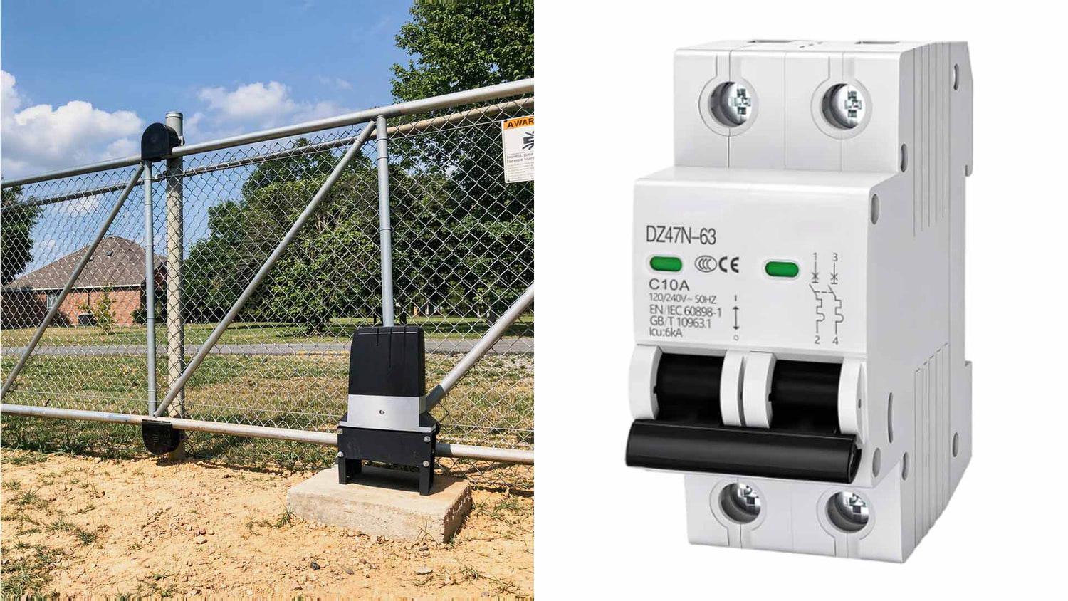 Circuit Breaker Wiring Gate Opener