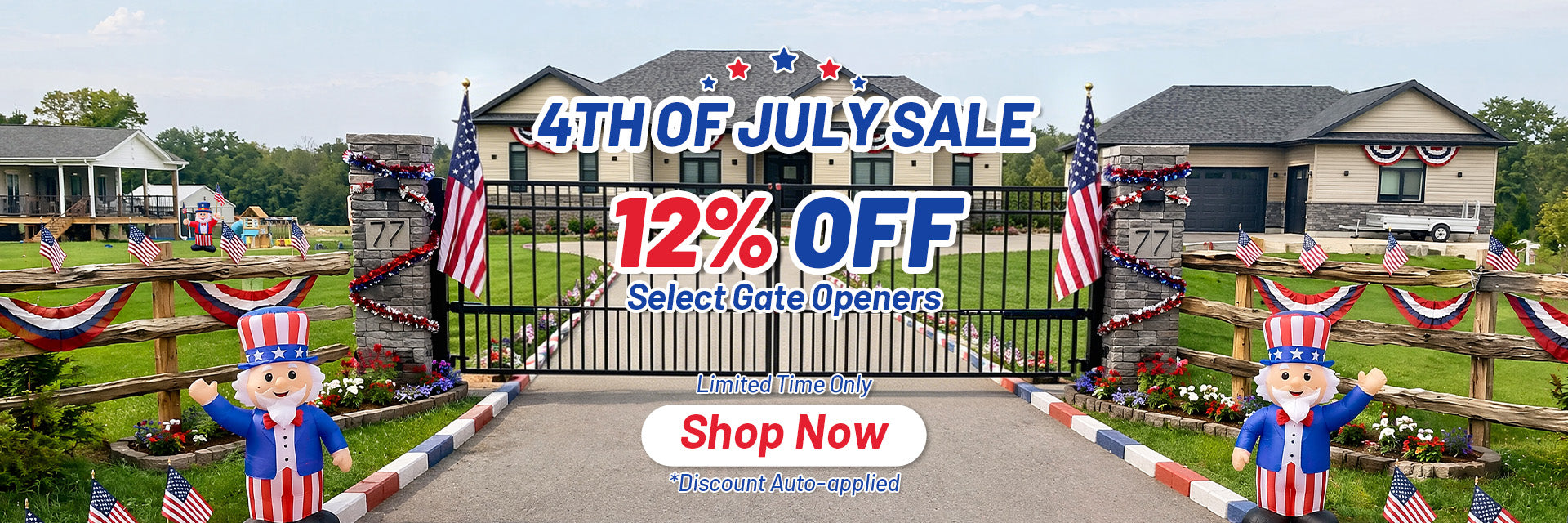 TOPENS Automatic Gate Openers 4th of July Sale - Up to 12% Off