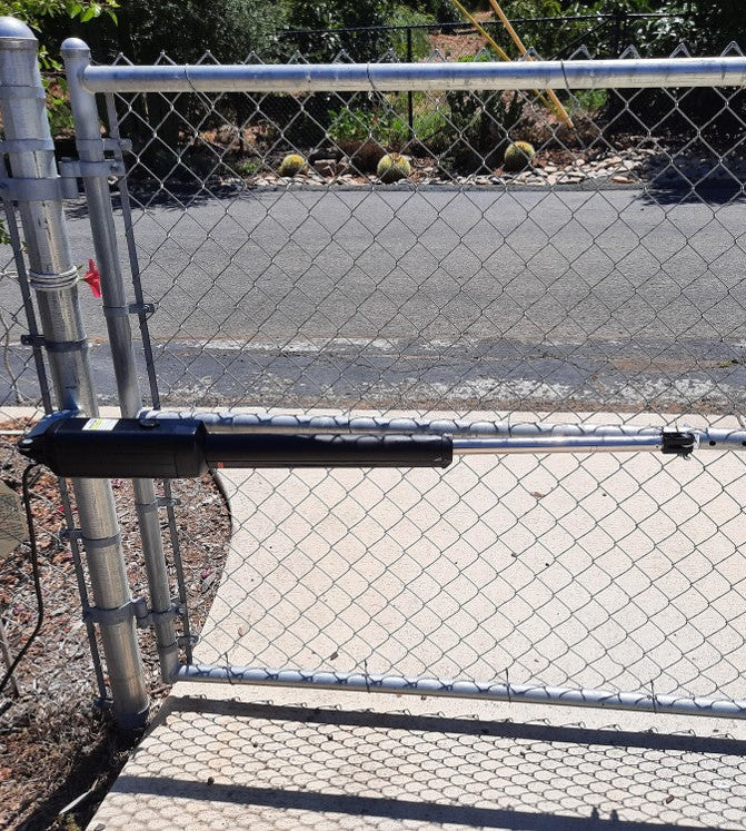 A3S Solar Single Swing Gate Opener in real life