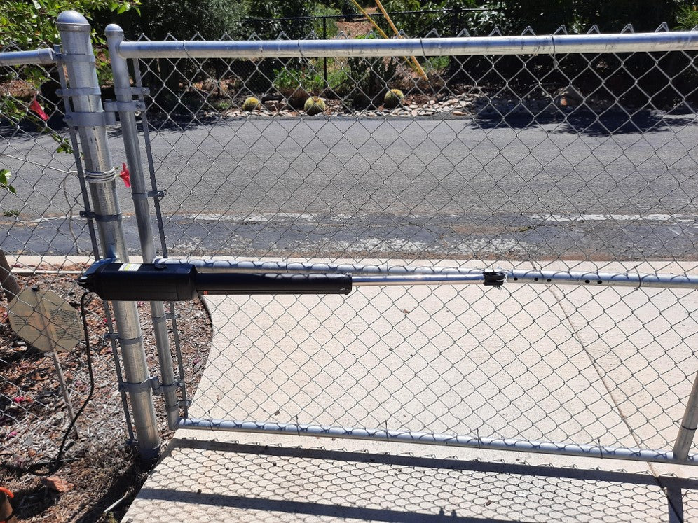 A3S Solar Single Swing Gate Opener in real life