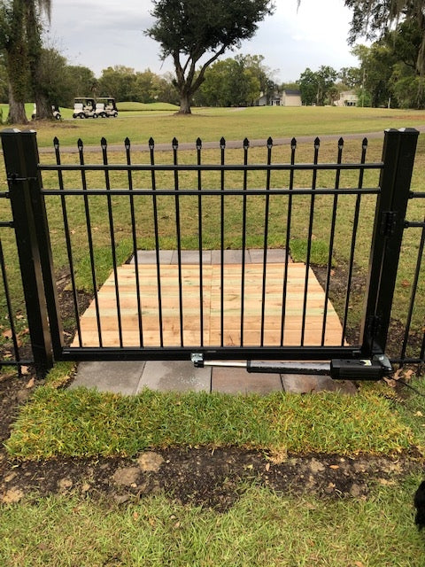 A3S Solar Single Swing Gate Opener in real life
