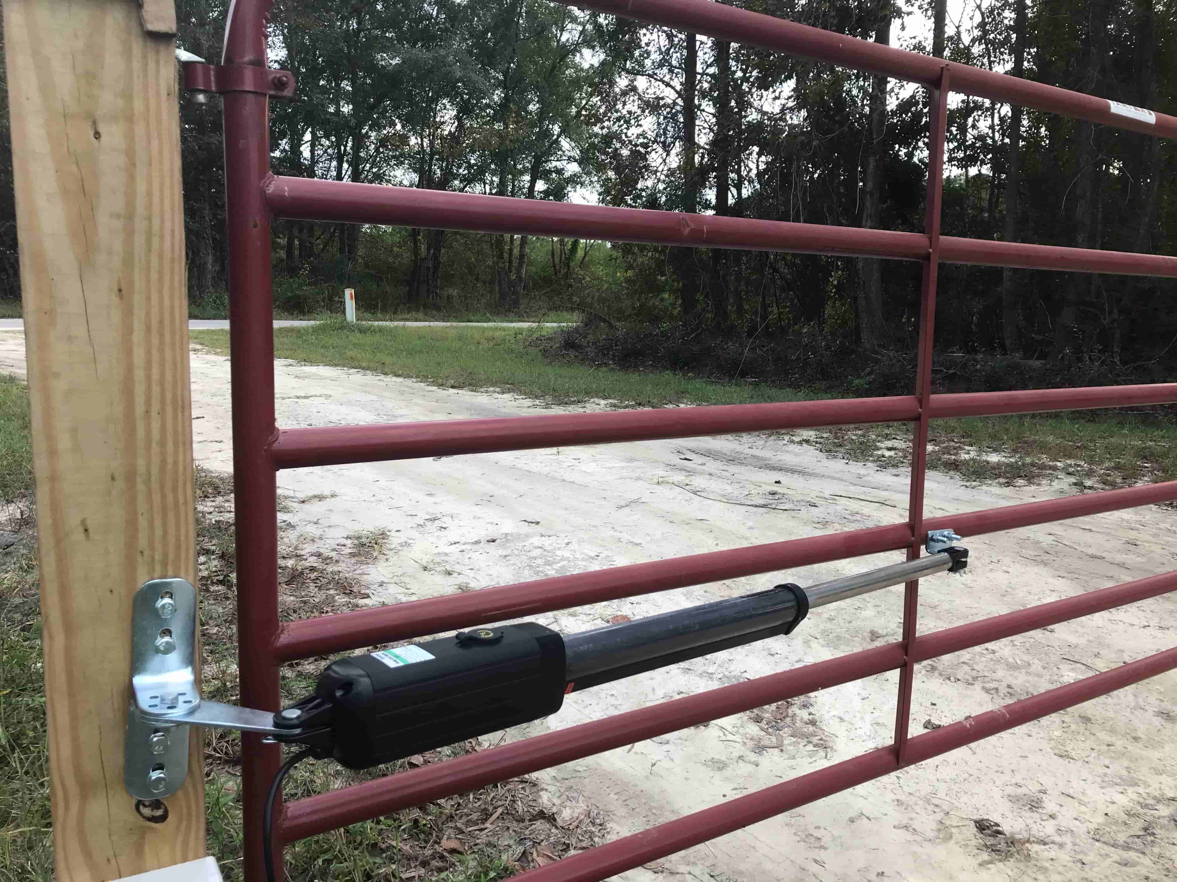 A5 Single Swing Gate Opener in real life