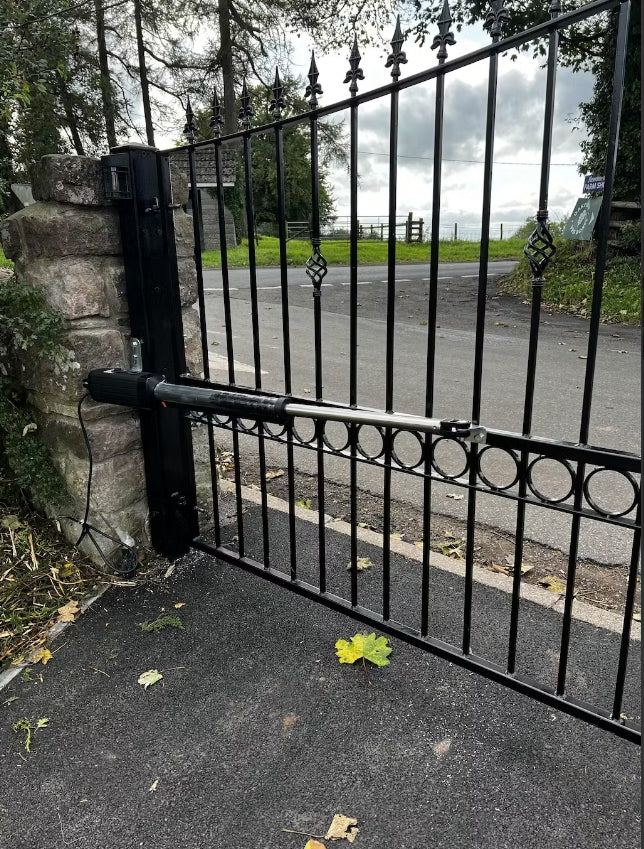 A8132 Heavy Duty Dual Swing Gate Opener in real life