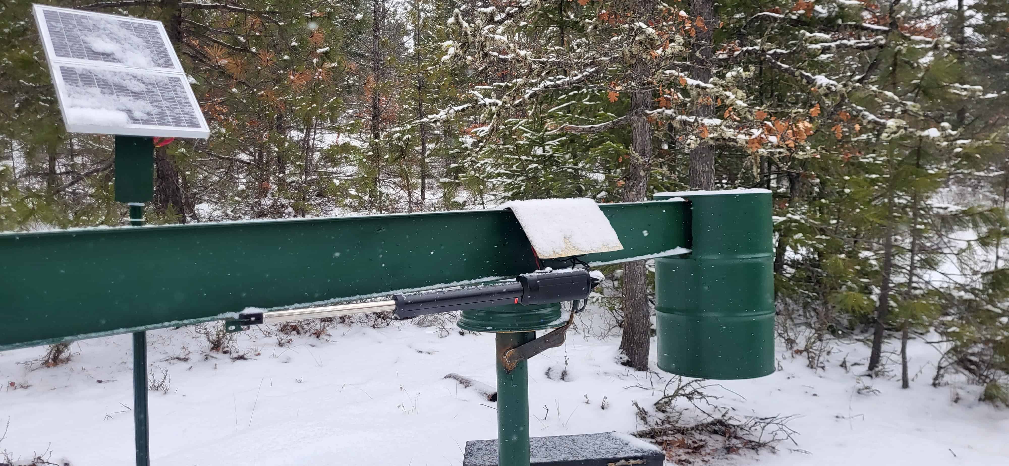 A8S Heavy Duty Solar Single Swing Gate Opener in real life