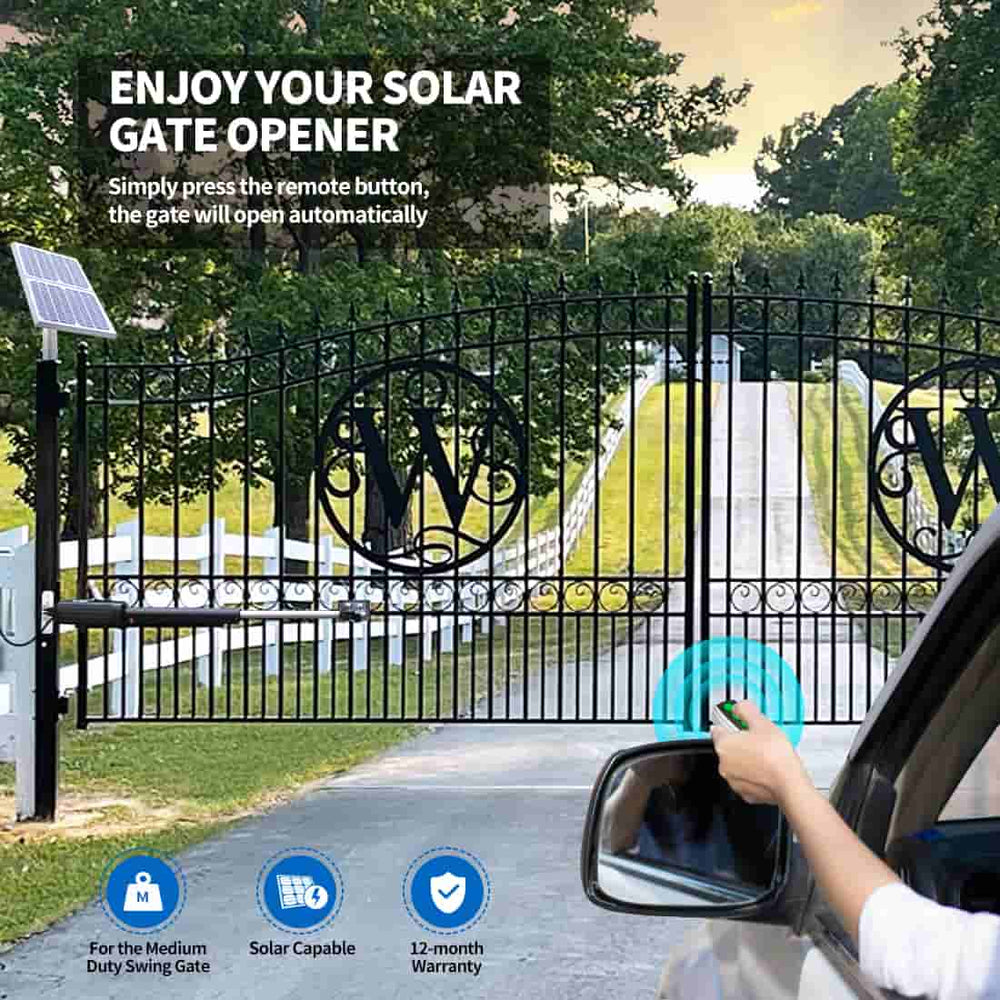 TOPENS AD5S/AD8S Solar Panel Gate Opener Kit