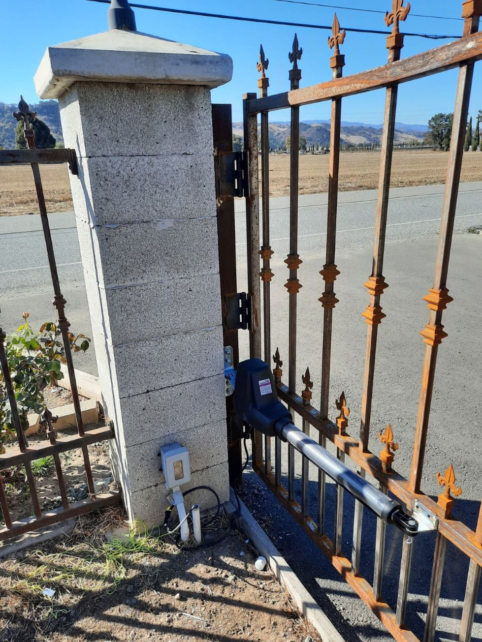 AT1202 Heavy Duty Dual Swing Gate Opener in real life