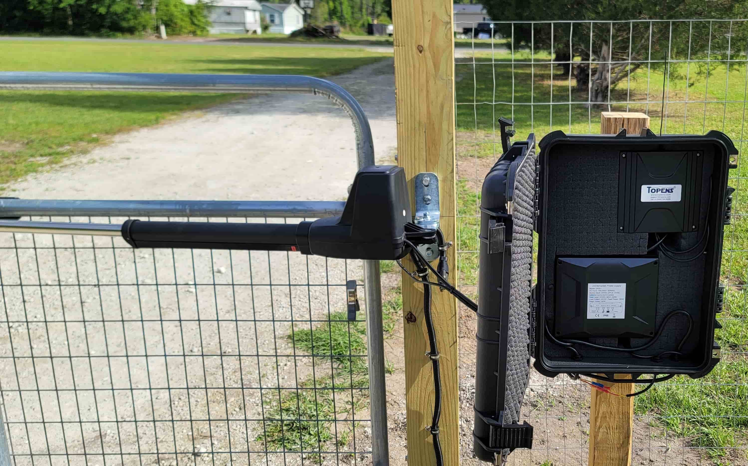 AT12131 Heavy Duty Single Swing Gate Opener in real life