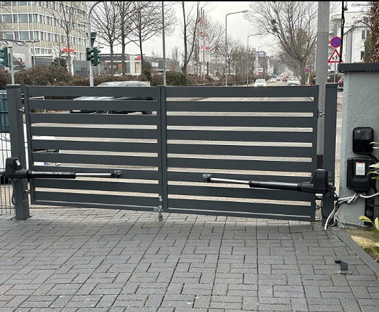 AT602 Dual Swing Gate Opener in real life