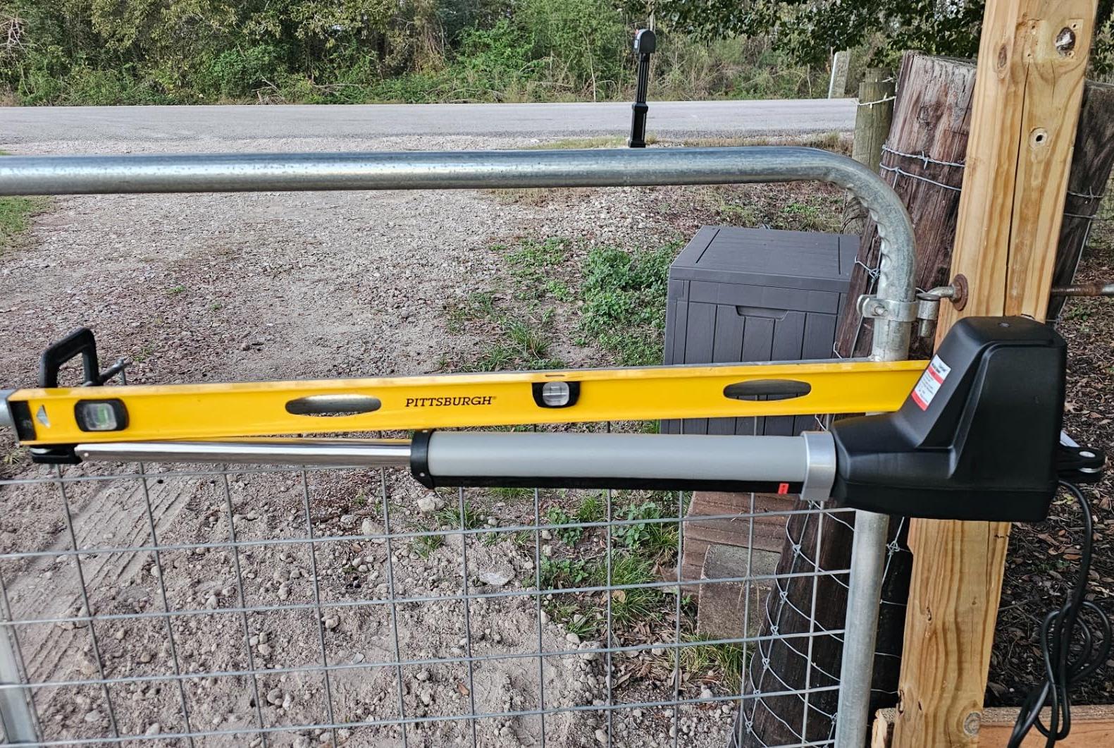 AT6131 Single Swing Gate Opener in real life
