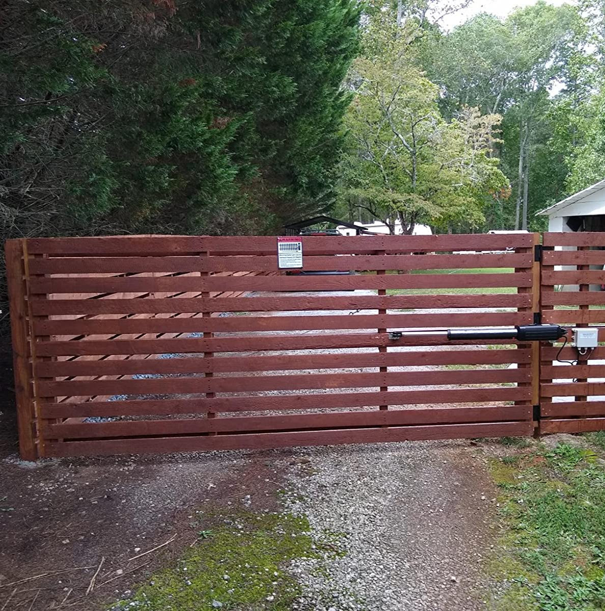 A8 Heavy Duty Single Swing Gate Opener in real life