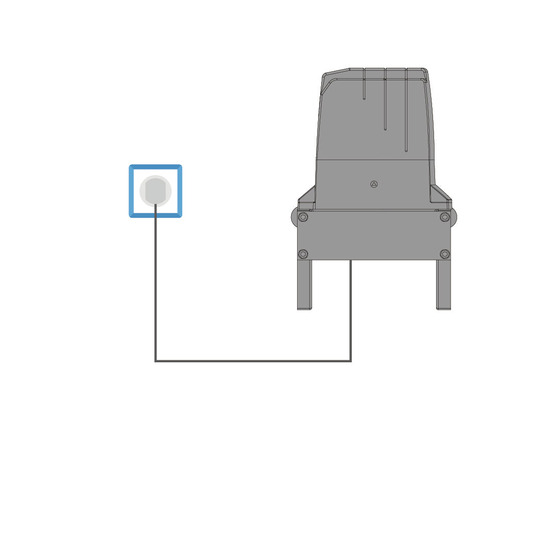 TOPENS DKC2000S Solar Sliding Gate Opener Power Mode 3 - Use AC Electricity Only