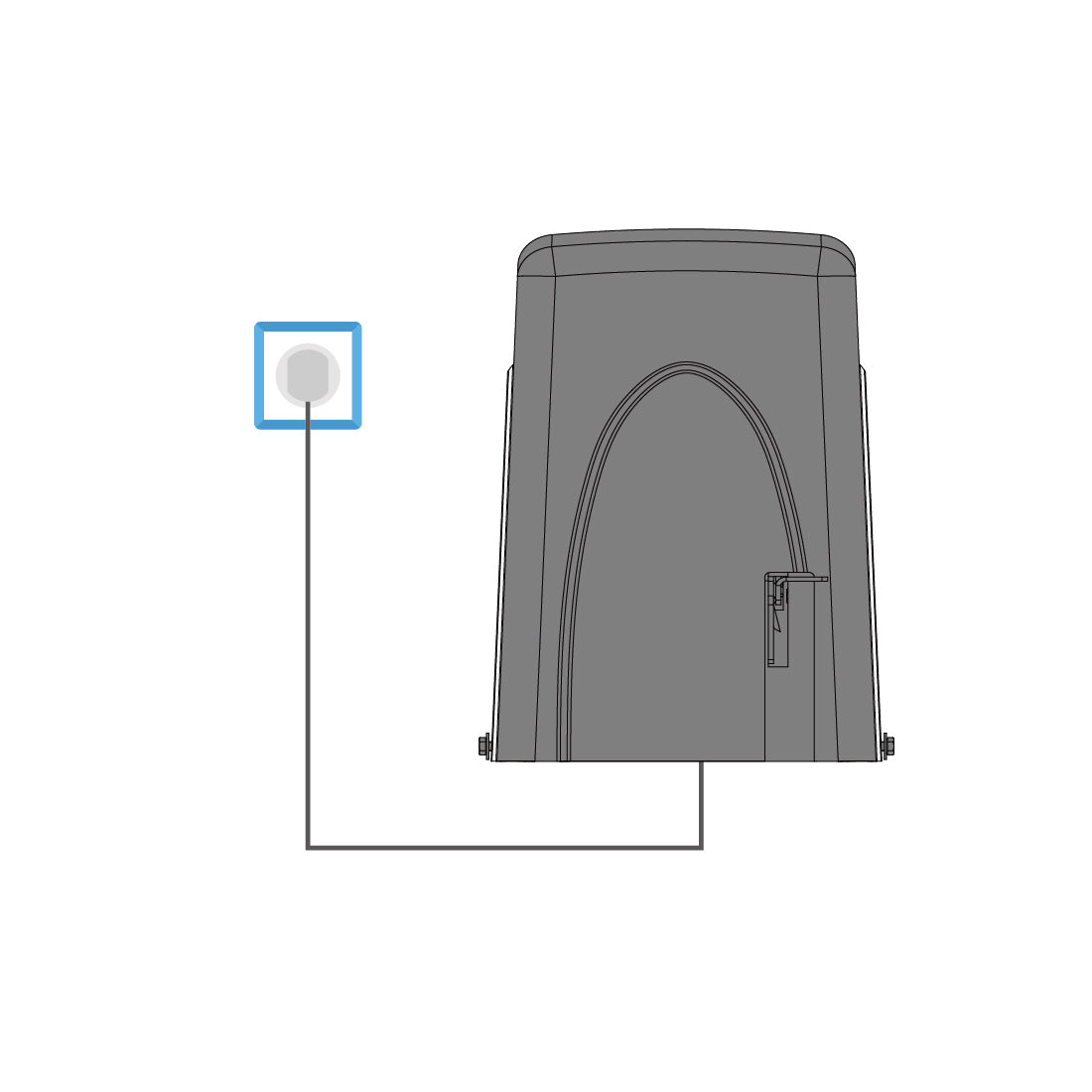 DLC2000S Sliding Gate Opener Power Mode 3 - Use AC Electricity Only