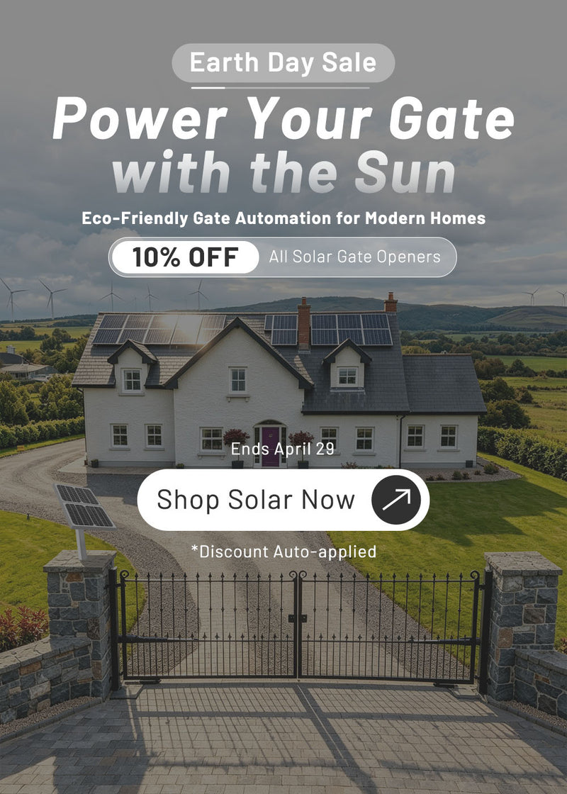 TOPENS Earth Day Sale - 10% OFF All Solar Gate Openers