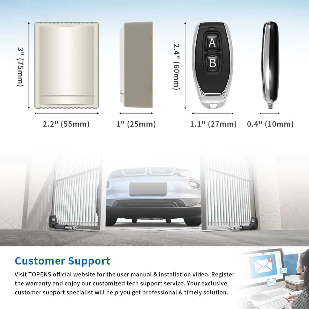 Homelink Receiver for Gate & Garage Door Opener | TOPENS