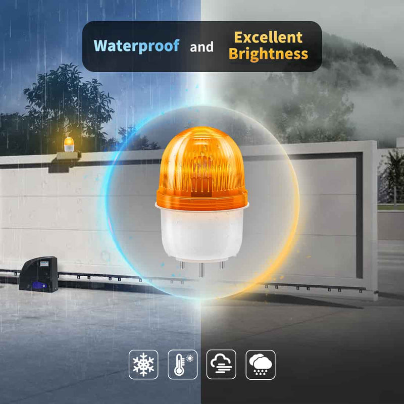 Gate Beacons 24V Warning Light Flashing Beacon for Automatic Gates | TOPENS