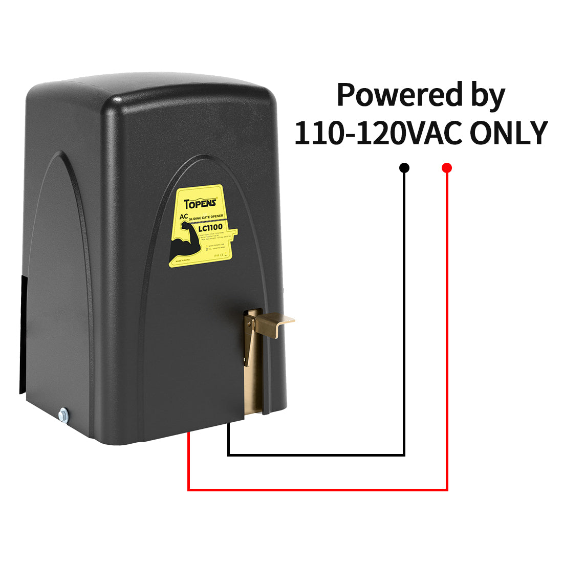 AC Electricity Powered ONLY TOPENS LC1100 Remote Control Sliding Gate Opener