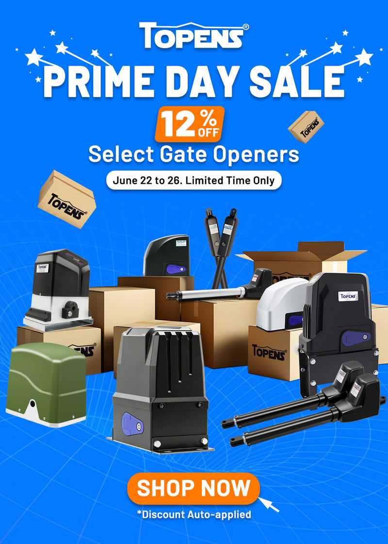 TOPENS Automatic Gate Openers Prime Day Sale - Up to 12% Off