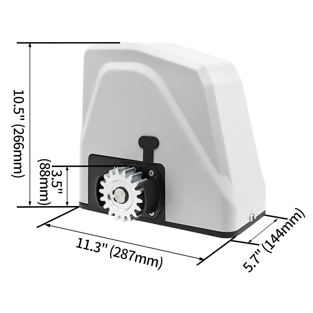 Dimension of TOPENS RK1100T Sliding Gate Opener
