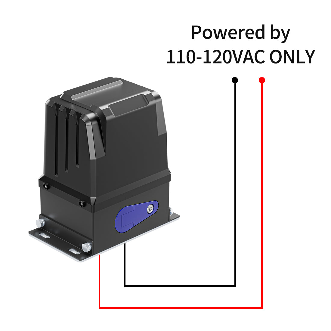 AC Electricity Powered ONLY TOPENS RK2500T Sliding Gate Opener