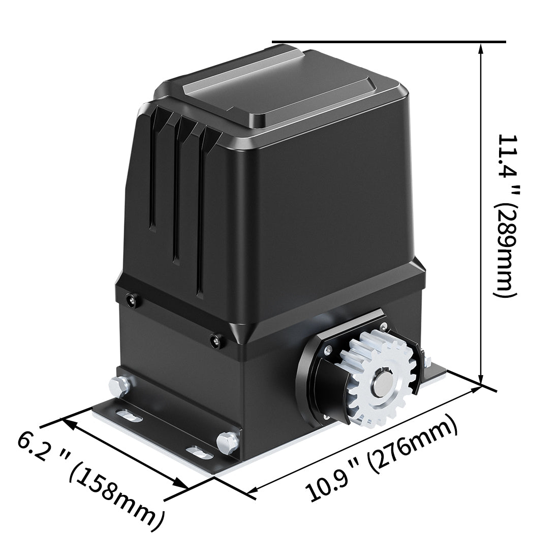 Dimension of TOPENS RK2500T Sliding Gate Opener
